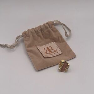 Rachael Ruddick Gold and Leather Ring